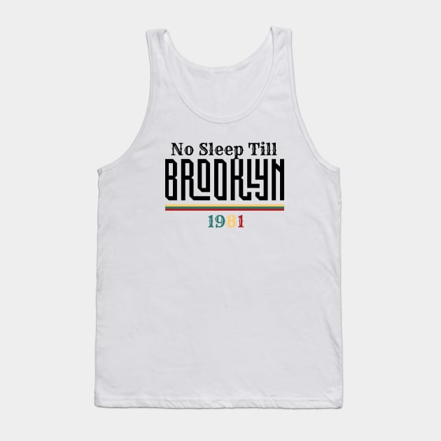 No Sleep Till Brooklyn Tank Top by Shop-now-4-U 